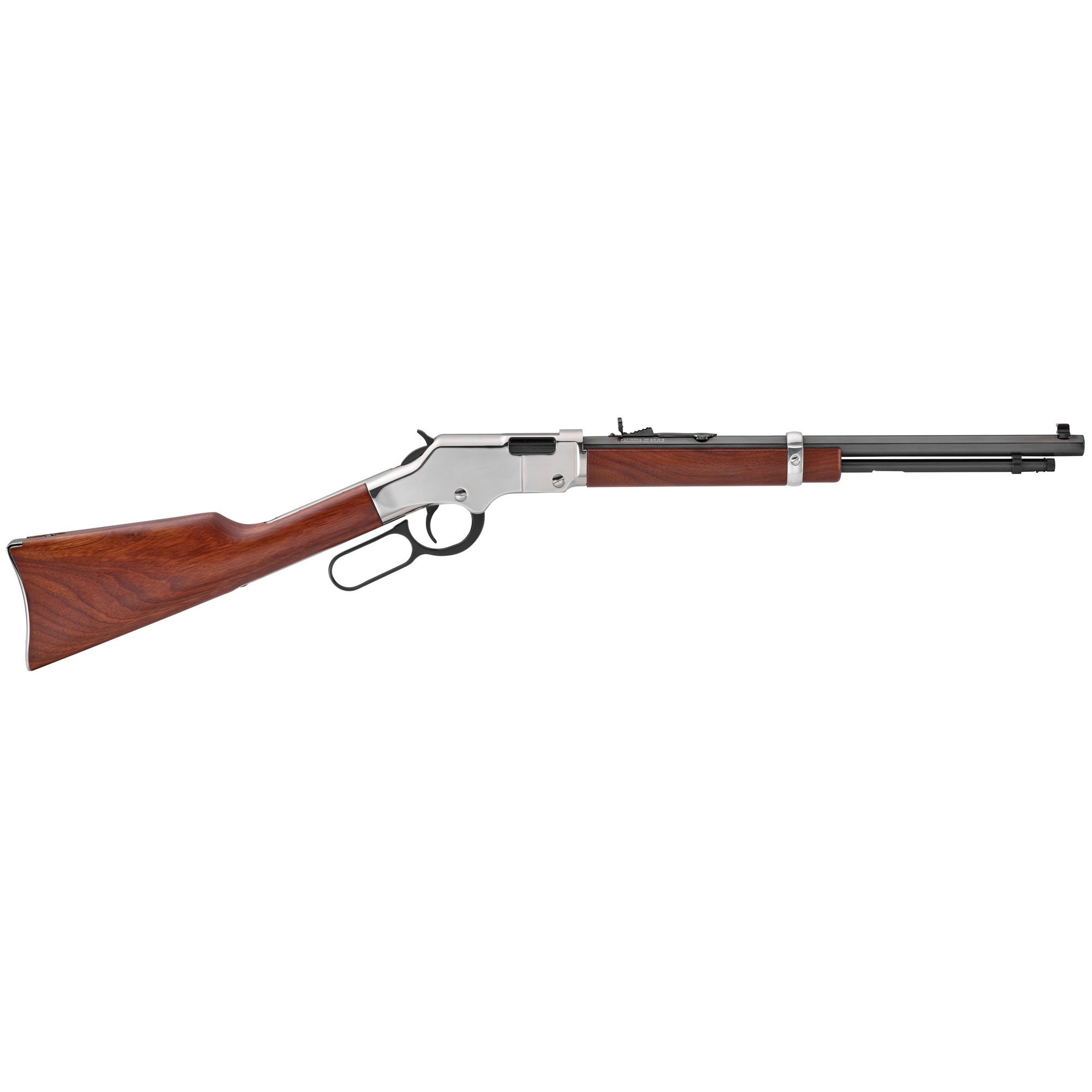 Henry Repeating Arms, Golden Boy Silver Youth, Lever Action, 22 LR, 17" Octagon Barrel, 12Rd, Adjustable Sights