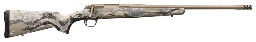 Browning, X-Bolt Speed, Bolt Action Rifle, 308 Winchester, 18" Threaded and Fluted Barrel, Radial Muzzle Brake, Cerakote Finish, Smoked Bronze, Synthetic Stock, OVIX Camouflage Finish, 4 Rounds