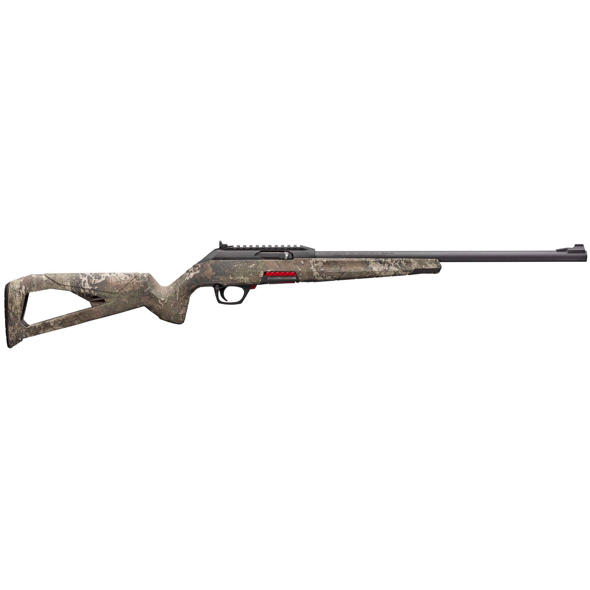 Winchester Repeating Arms, Wildcat, Semi-automatic Rifle, 22 LR, 18" Sporter Contour Barrel, True Timber Strata, Right Hand, Ghost Ring Sight, Composite Stock, 10 Rounds