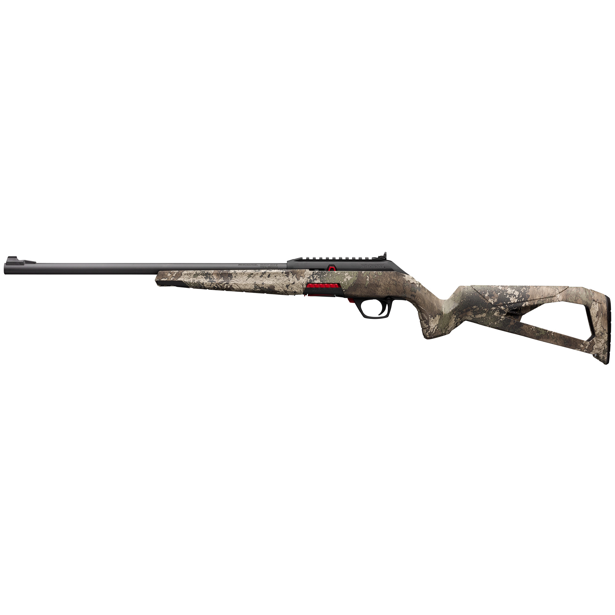Winchester Repeating Arms, Wildcat, Semi-automatic Rifle, 22 LR, 18" Sporter Contour Barrel, True Timber Strata, Right Hand, Ghost Ring Sight, Composite Stock, 10 Rounds