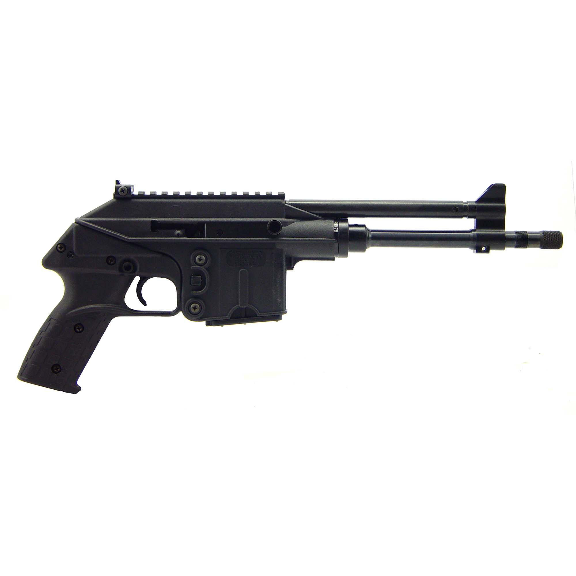 Kel-Tec, PLR-16, Pistol, With Handgaurd, Semi-automatic, 223 Remington/556 NATO, 9.2" Barrel, Polymer, Black, Adjustable Sights, 10 Rounds, 1 Magazine