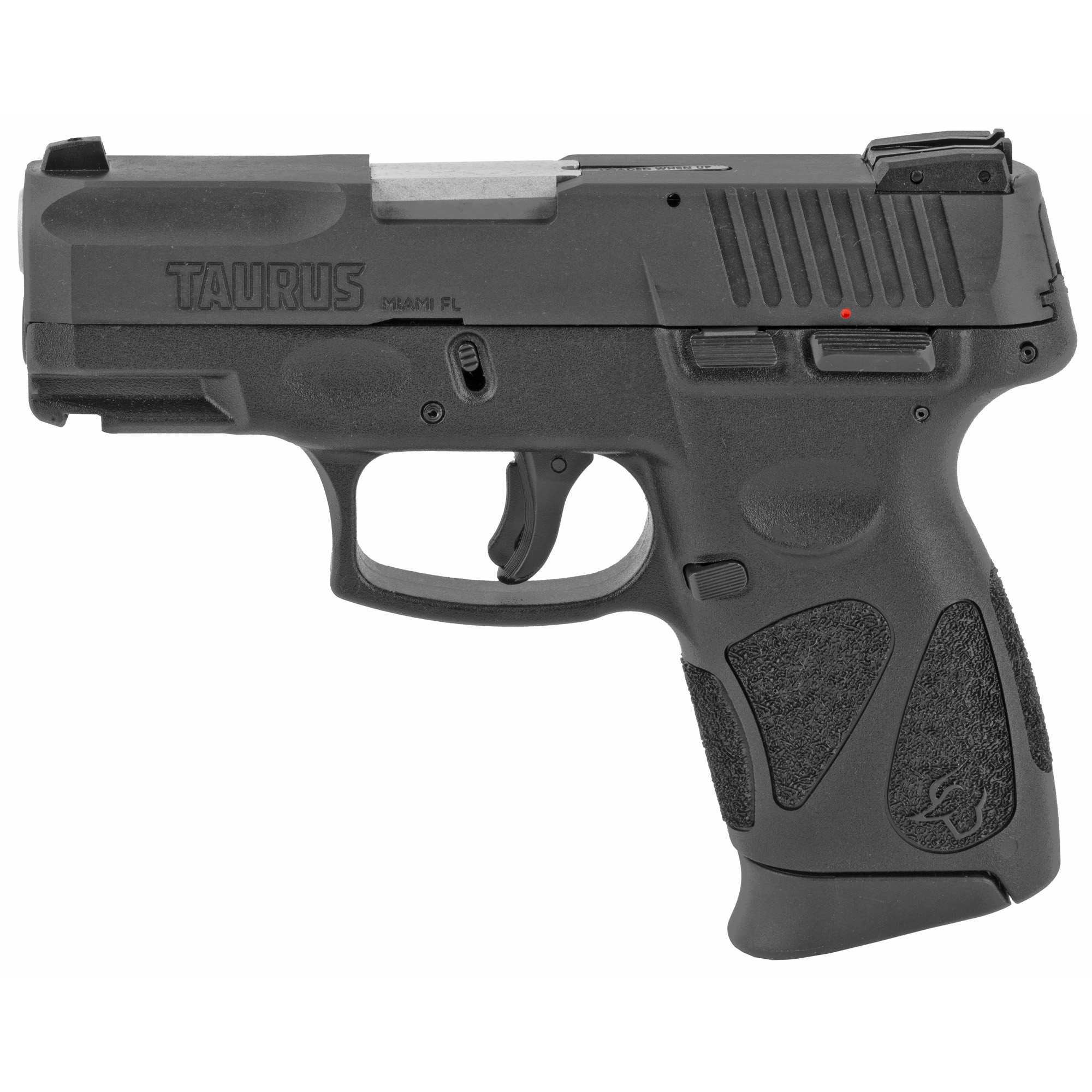 Taurus, G2C, Striker Fired, Semi-automatic, Polymer Frame Pistol, Compact , 9MM, 3.2" Barrel, Matte Finish, Black, Adjustable Sights, Manual Thumb Safety, 12 Rounds, 2 Magazines