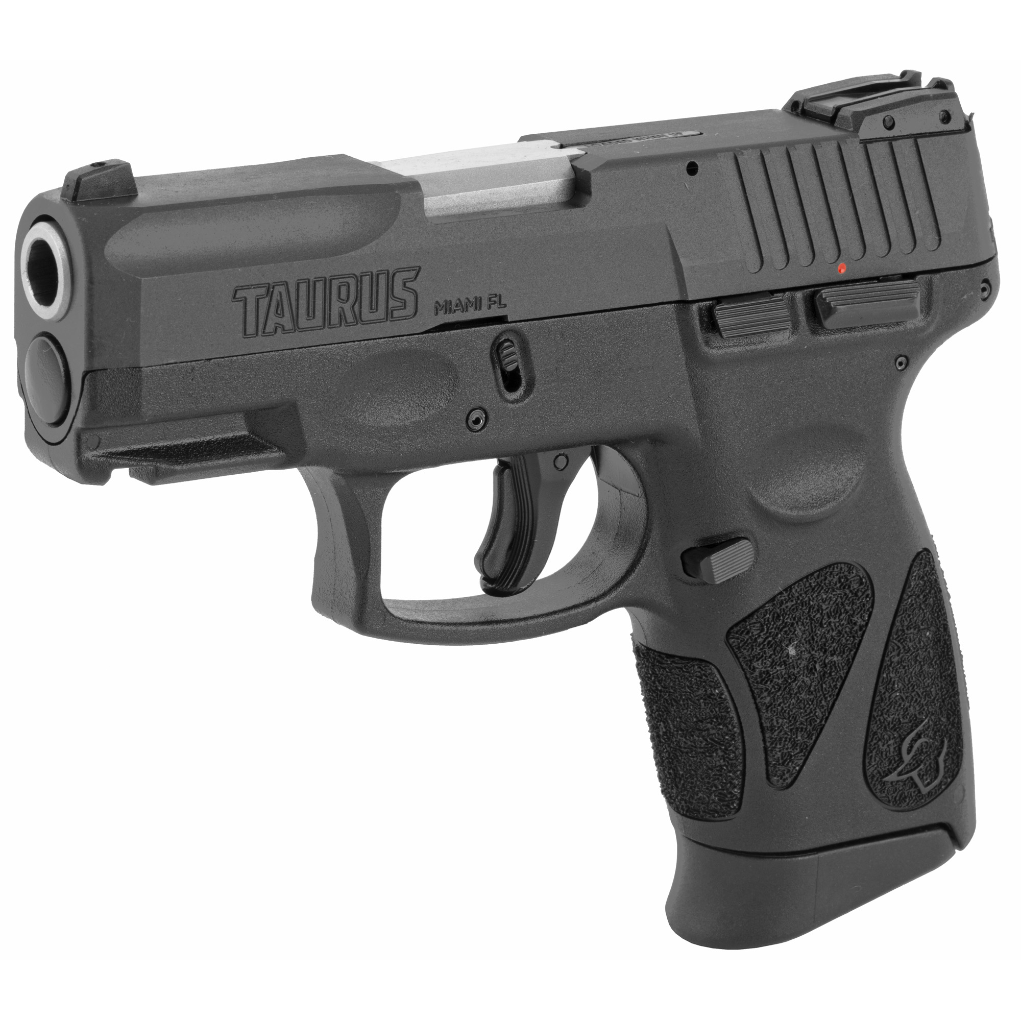 Taurus, G2C, Striker Fired, Semi-automatic, Polymer Frame Pistol, Compact , 9MM, 3.2" Barrel, Matte Finish, Black, Adjustable Sights, Manual Thumb Safety, 12 Rounds, 2 Magazines