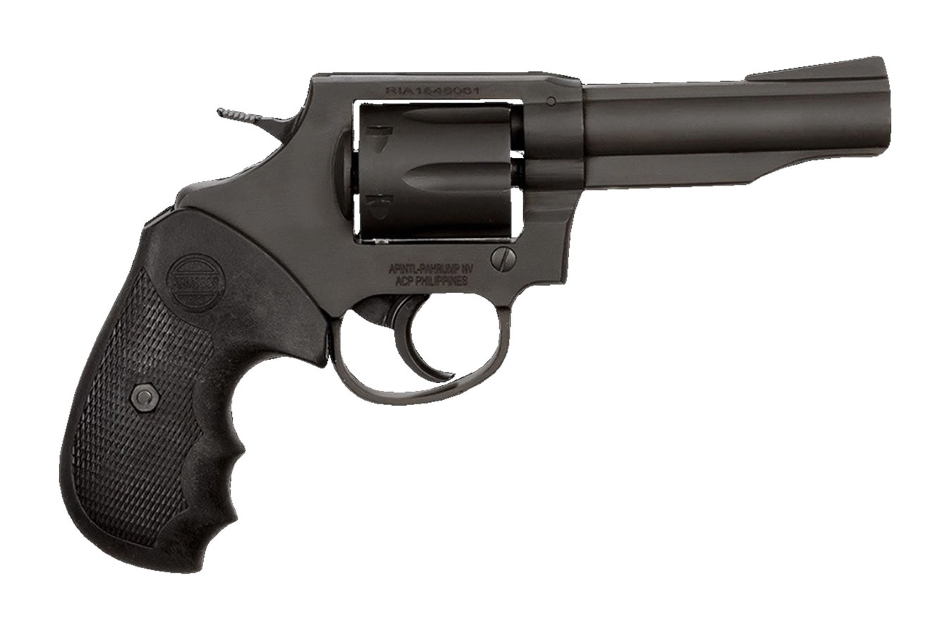 Armscor, M200, Revolver, Double Action/Single Action, 38 Special, 4" Barrel, Steel, Parkerized Finish, Black, Polymer Grip, Fixed Sights, 6 Rounds
