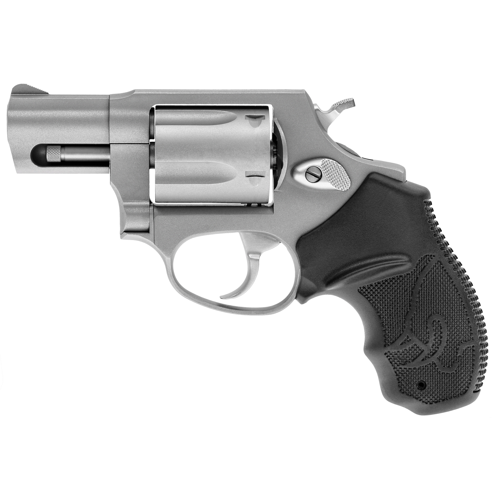 Taurus, Model 605, Double Action, Metal Frame Revolver, Small Frame, 357 Magnum, 2" Barrel, Stainless Steel, Matte Finish, Silver, Rubber Grips, Fixed Sights, 5 Rounds