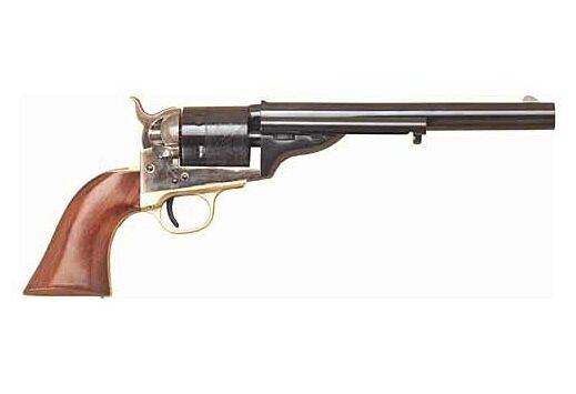 Cimarron 1872 Open Top Navy Single Action Revolver .38 Special Revolver 7.5" Barrel 6 Rounds Walnut Grip Blue Finish CA914