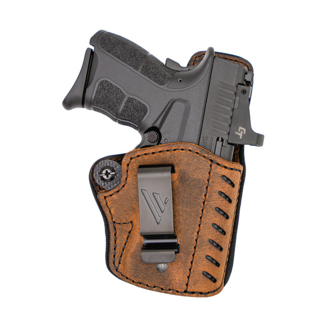 Versacarry Comfort Flex IWB Holster Fits Sig P365 and P365XL Right Hand Hybrid Leather / Kydex Distressed Brown