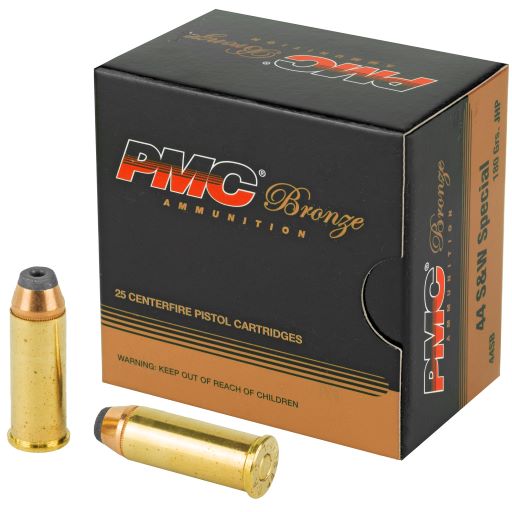 PMC, Bronze, 44 Special, 180 Grain, Jacketed Hollow Point, 25 Round Box