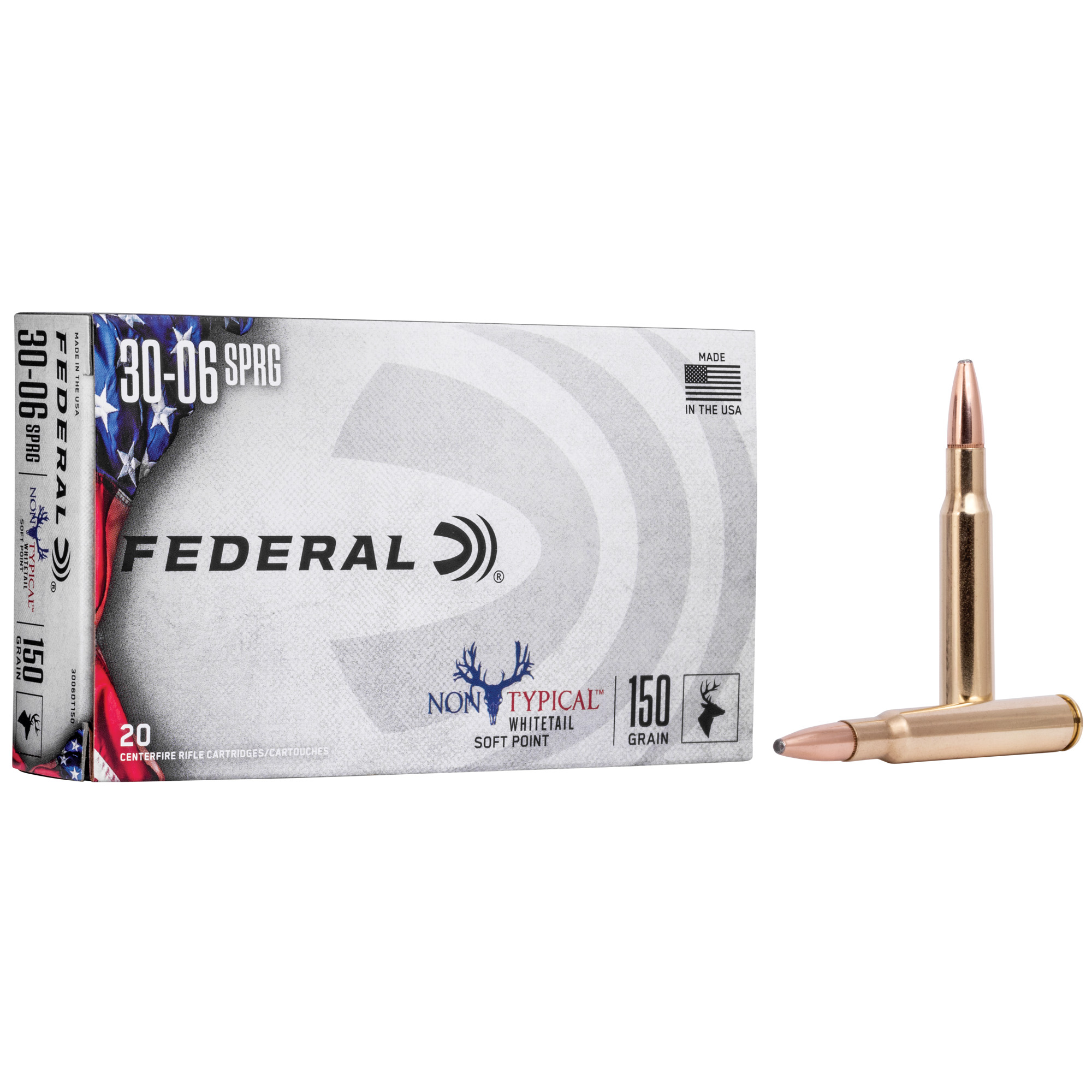 Federal, Non Typical, 30-06, 150Gr, Soft Point, 20 Round Box