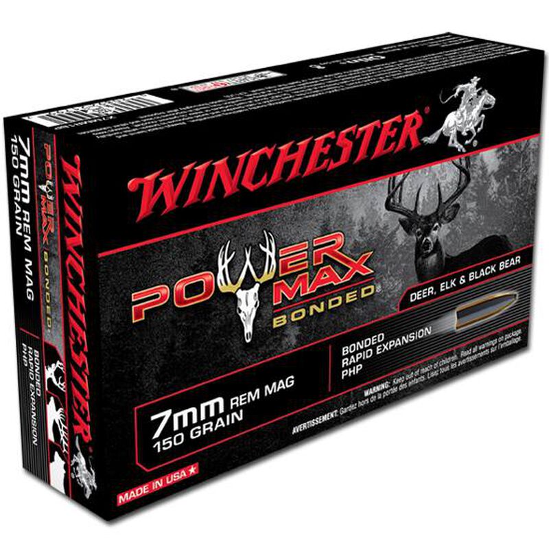 7mm Rem Mag Winchester Super-X Power Max Bonded 150 Grain HP 3090 fps 20 Round Box