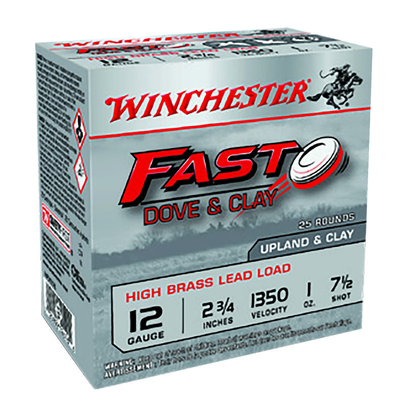 Winchester Fast Dove & Clay 12 Gauge Shotshell 2-3/4" #7.5 Shot 1 oz