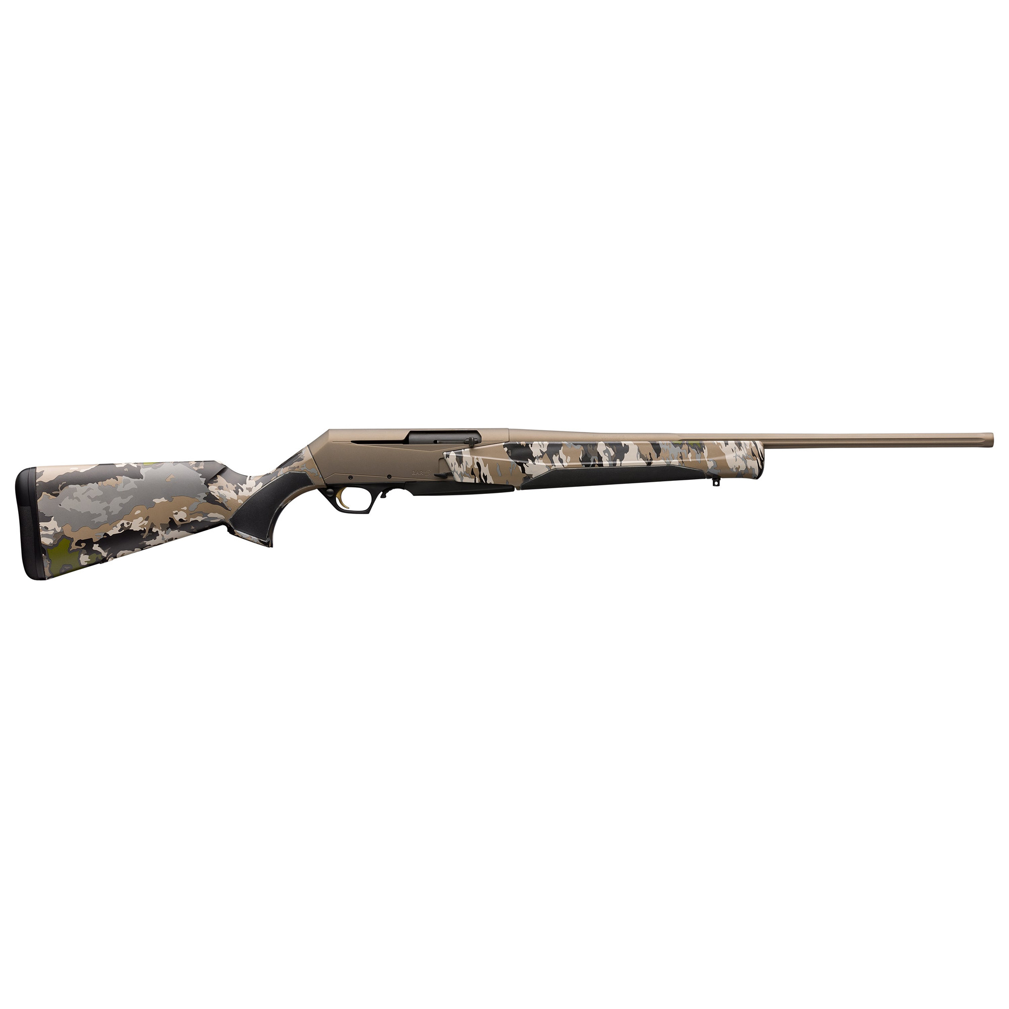 Browning, BAR MK3 Speed, Hunting Rifle, Semi-automatic, 308 Winchester, 22" Barrel, Fluted Barrel, Smoked Bronze, OVIX Camo Stock, 4 Rounds, Right Hand